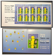 Russian Occupation Of Moldova 2000 Transnistria Europa 2000 Joint-issue Booklet With 10 Cancelled Stamps - Oblitérés