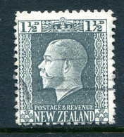 New Zealand 1915-30 KGV - Recess - P.14 X 13½ - 1½d Grey-slate Used (SG 416) - Used Stamps
