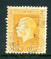 New Zealand 1915-30 KGV - Recess - P.14 X 13½ - 2d Yellow Used (SG 418) - Gebraucht