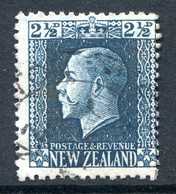 New Zealand 1915-30 KGV - Recess - P.14 X 14½ - 2½d Blue Used (SG 419a) - Oblitérés