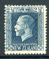 New Zealand 1915-30 KGV - Recess - P.14 X 14½ - 2½d Blue Used (SG 419a) - Gebraucht