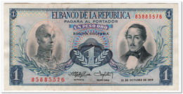 COLOMBIA,1 PESO ORO,1959,P.404a,VF-XF - Colombia