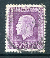 New Zealand 1915-30 KGV - Recess - P.14 X 13½ - 4d Bright Violet Used (SG 422) - Gebraucht