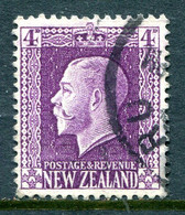 New Zealand 1915-30 KGV - Recess - P.14 X 14½ - 4d Bright Violet Used (SG 422e) - Gebruikt