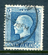New Zealand 1915-30 KGV - Recess - P.14 X 14½ - 5d Light Blue Used (SG 424c) - Usados