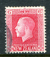 New Zealand 1915-30 KGV - Recess - P.14 X 13½ - 6d Carmine Used (SG 425) - Usados