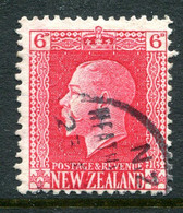 New Zealand 1915-30 KGV - Recess - P.14 X 13½ - 6d Carmine Used (SG 425) - Gebruikt