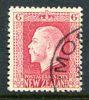 New Zealand 1915-30 KGV - Recess - P.14 X 13½ - 6d Carmine-lake - RARE Shade - Used (SG 425c) - Gebraucht