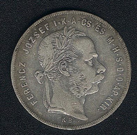 Ungarn, 1 Forint 1877 KB, KM 453.1, Silber - Hongrie