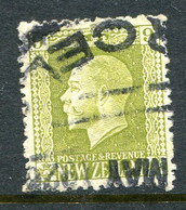 New Zealand 1915-30 KGV - Recess - P.14 X 13½ - 9d Yellowis-olive Used (SG 429c) - Usados