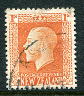 New Zealand 1915-30 KGV - Recess - P.14 X 14½ - 1/- Pale Orange-red Used (SG 430ca) - Gebruikt