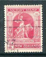 New Zealand 1920 Victory - 1d Carine-red Used (SG 454) - Used Stamps