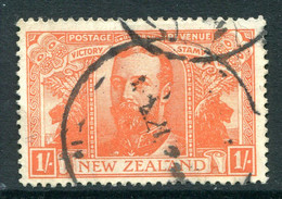 New Zealand 1920 Victory - 1/- Orange-red Used (SG 458) - Oblitérés