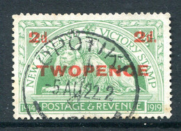 New Zealand 1922 Surcharge - 2d On ½d Peace & Lion Used (SG 459) - Gebruikt