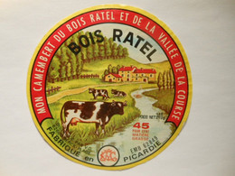 A-62020a - étiquette De Fromage - CAMEMBERT BOIS RATEL - VERTON Pas De Calais - Käse
