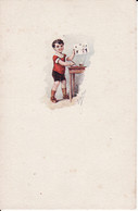 2788	121	Little Boy Makes Drawing	Elda Cenni - Other & Unclassified