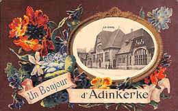 Un Bonjour D'Adinkerke - La Gare (1924 Phototypie Paris) - De Panne