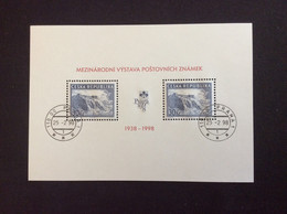 Praga 1998 Oblitéré BF 5 50 Ans De L’expo Philatélique Internationale De 1938 - Blocks & Sheetlets