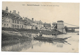 CPA 18 CHER  SAINT-THIBAULT  Le Quai De Loire Et Le Pont N°525 - Autres & Non Classés