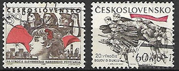 TCHECOSLOVAQUIE     -    1964 .   Y&T N° 1351 & 1353 Oblitérés. - Used Stamps