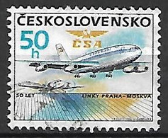 TCHECOSLOVAQUIE     -    1986 .   Y&T N° 2674 Oblitéré.   Avion - Used Stamps