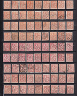 Lot De  81   Timbres    Type Mouchon  N° 117 - 124 - 125 -  Oblitérés  Sur Certains Timbres Traces Charnière - 1900-02 Mouchon