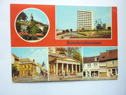 Sondershausen - Blick Zum Schloss, Hochhaus Im Borntal, Wilhelm Pieck Strasse, Alte Wache, Wenzelsches Haus - Sondershausen