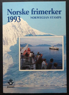 Norway Norge 1993 Full Stamp Year Set Mint In Official Booklet - Années Complètes