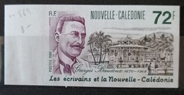 Nouvelle-Calédonie NON DENTELE N°571**. Ecrivain. Georges Baudoux Cote 10€ - Imperforates, Proofs & Errors