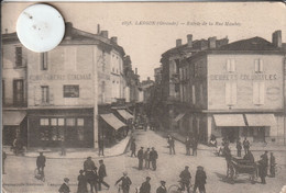 33 - Carte Postale De Ancienne De  LANGON   Entrée De La Rue Maubec - Langon