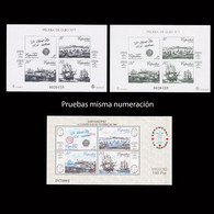 ESPAMAER 87.Hoja+Prueba Oficial.Edifil 12-13 Misma Numeración.MNH. - Herdenkingsblaadjes