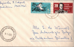 ! 1961 Brief Der Belgischen Südpol Expedition, Bernburg, Zuidpool Basis, Belgien, DDR - Non Classés