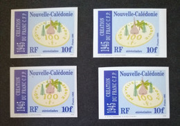 Nouvelle-Calédonie NON DENTELE N°701/704**. Cote 35€ - Imperforates, Proofs & Errors