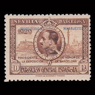 MARRUECOS 1929.Expo Sevilla Barcelona.10p.MH.Edifil 131 - Marruecos Español