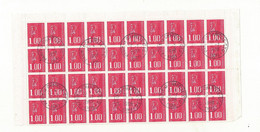 HAUT DE FEUILLE OBLITEREE  40 TP N°1892 Avec Bandes De Phosphore. - 1971-1976 Marianne Of Béquet