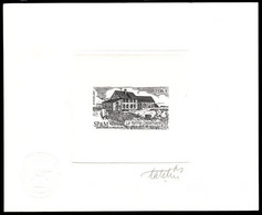 ST. PIERRE & MIQUELON(2007) Delamaire Farm. Die Proof In Black Signed By The Engraver CATELIN. Scott 847, Yvert 899 - Imperforates, Proofs & Errors