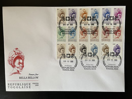 Togo 2020 - Mi. ? Série Courante BELLA BELLOW 18 Valeurs FDC 1er Jour First Day Cover MNH** - Togo (1960-...)