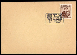 AUSTRIA(1950) Balloon. Commemorative Illustrated Cancellation For Balloon Post Of Dornbirn On Postcard. - Balloon Covers
