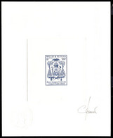 WALLIS & FUTUNA(2002) Arms Of Bishop Pompallier. Die Proof In Blue Signed By The Engraver. Scott No 550, Yvert No 568. - Sin Dentar, Pruebas De Impresión Y Variedades