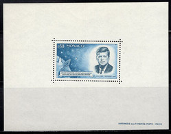 MONACO(1964) John F. Kennedy. Space Rocket Leaving Earth. Scott No 596. Yvert No 658. Unissued Souvenir Sheet. - Variétés