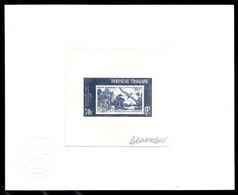 FRENCH POLYNESIA(2010) Early Polynesian Stamp. Die Proof In Dark Blue Signed By The Engraver LAVERGNE. Scott 1038 - Imperforates, Proofs & Errors