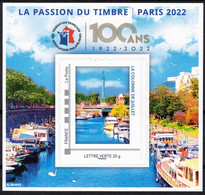 FRANCE BLOC FFAP 2022 - 100 ANS -  La Passion Du Timbre .- TVP Adhésif  La Colonne De Juillet - FFAP