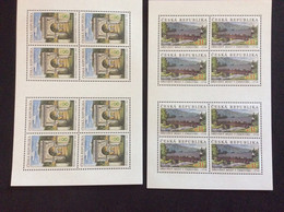 1999 2 Feuillets De 8 Timbres ** MNH Pont De Stadlec Et Pont De Bois De Cernvir YT 214/215 - Blocs-feuillets