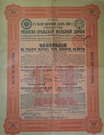 Rjasan-Uralsk Eisenbah-Gesellschaft (1898) - 4% Obligations - 1000 Mark - Chemin De Fer & Tramway