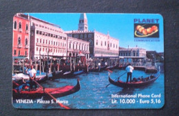 CARTE  TELEPHONE  ITALIA INTERNATIONAL TIRAGE 50000 VENEZIA PIAZZA SAN MARCO   MUCH RARE - Usi Speciali