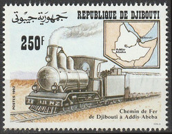 Timbre PA Neuf ** Issu Du BF N° 8(Yvert) Djibouti 1992 - Rail, Chemin De Fer De Djibouti à Addis-Abeba - Djibouti (1977-...)