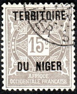 Niger Obl. N° Taxe  3 - Ornements Le 15c Gris - Used Stamps