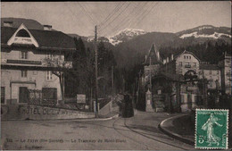 ! [74] Cpa, Ansichtskarte Saint-Gervais-les-Bains, Le Fayet Hte Savoie, Tramway Du Mont Blanc, Straßenbahn - Saint-Gervais-les-Bains