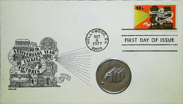 ► United-States - The 50th Anniversary Of Talking Pictures... 1977 - First Day Of Issue (FDC) Hollywood CA - 1971-1980