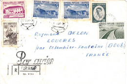Registered Airmail Cover Albania (Tirana) To France 17/10/1960 - Albania